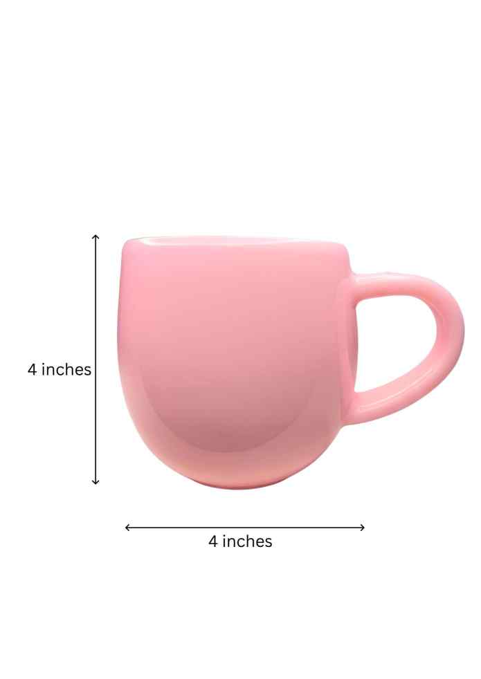 4-Inch Pink Cartoon Print Plastic Mug for Kids, Milk, Juice & Everyday Use alternate view