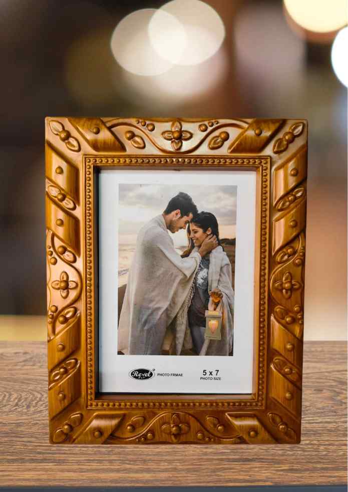 10-Inch Wood-Finish Decorative Photo Frame for Wall Hanging, Tabletop & Home Décor