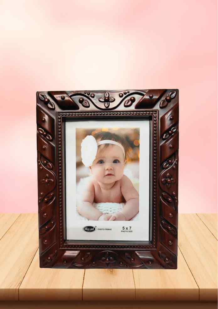 10-Inch Wooden Finish Decorative Photo Frame for Wall Hanging, Tabletop & Home Décor